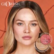 HUDA BEAUTYGloWish Cheeky Vegan Soft Glow Powder BlushColor: 02 Caring Coral – mid toned rosey coral